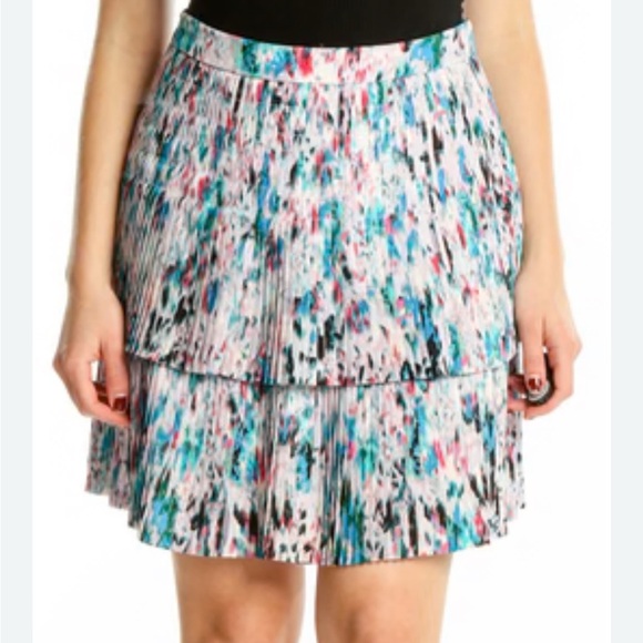 Beautiful JCrew Multicolor Pleated Skirt - Picture 3 of 7